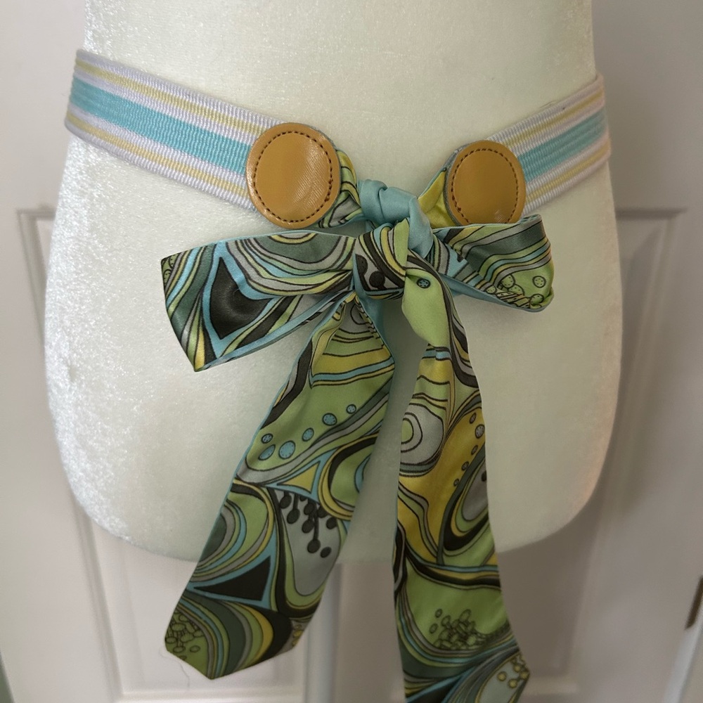 Vintage Stylish Multicolor Scarf/belt/headband with Unique Pattern